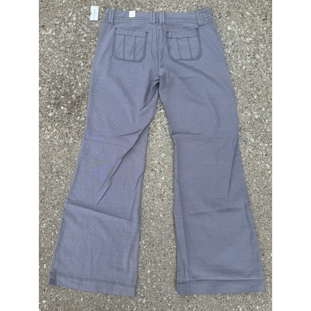 Y2K Maurices Women's Grey Dress Pant Trousers Flare Leg Polished SZ 11/ 12 NWT - Picture 10 of 16